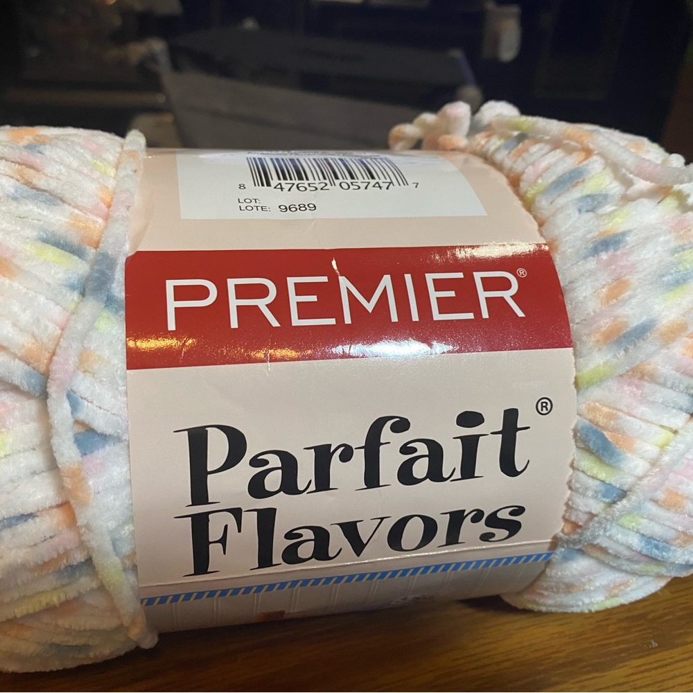 1 skein of ambrosia Premier parfait flavors Multicolor Polyester Yarn
